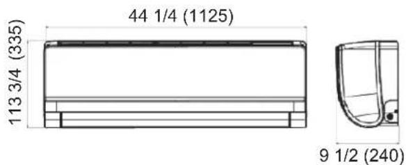 HAIER AW12TE1VHA - DIMENSIONES DE LA UNIDAD - 7