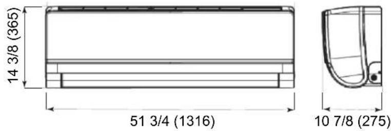HAIER AW12TE1VHA - UNIT DIMENSIONS - 9