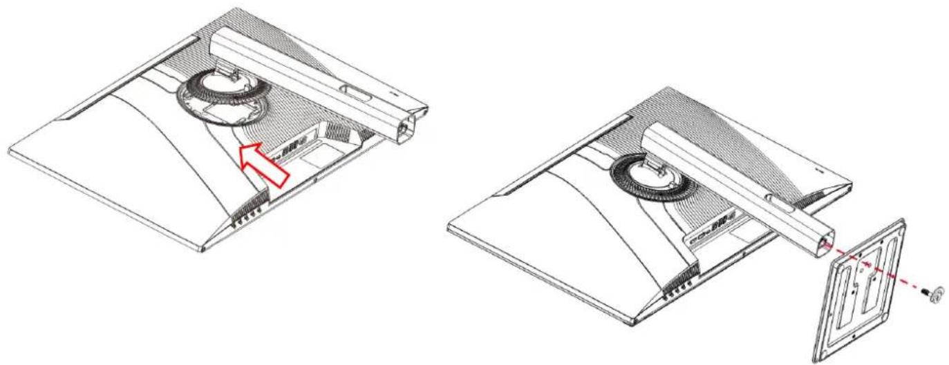 Japannext JN-IPS245G320F-HSP - Assembling the Monitor Base - 1