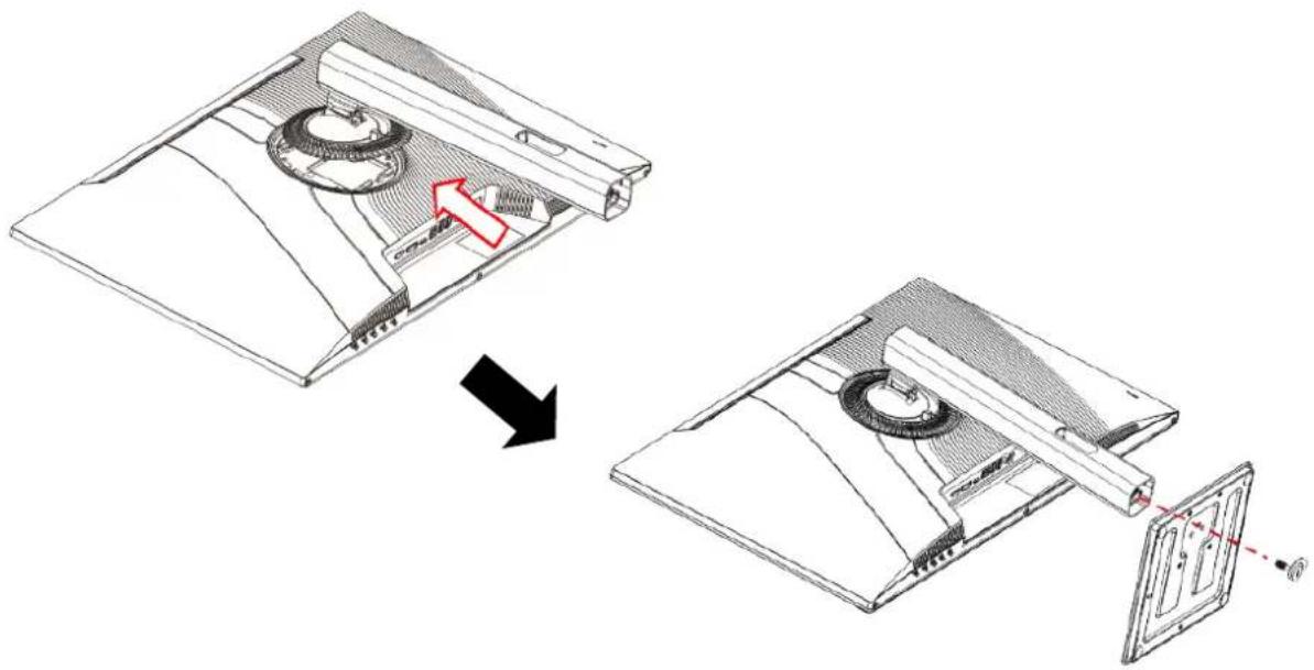 Japannext JN-I270FHD200F-HSP - Assembling the Monitor Base - 1