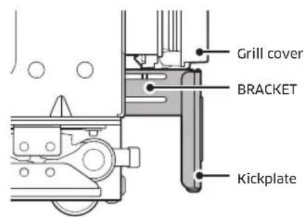 Dacor RAT48AMAAMS - Attaching Toe kickplate - 3