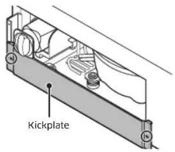 Dacor RAT48AMAAMS - Attaching kickplate - 1