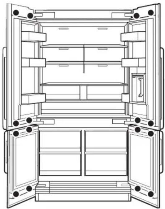 Dacor RAT48AMAAMS - Parte superior de la puerta - 1