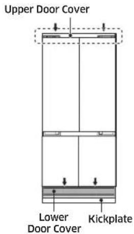 Dacor RAT48AMAAMS - Remove Upper & Lower Door Cover, Kickplate - 1
