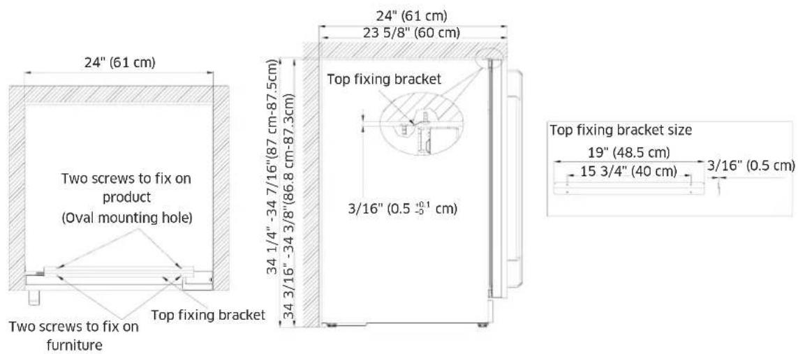 Dacor RAT24AMAASR - Fixing the Top Side Bracket - 1