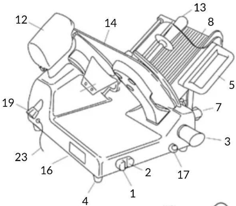 Berkel Suprema Gravitá PEG315 - MAIN COMPONENTS - 1