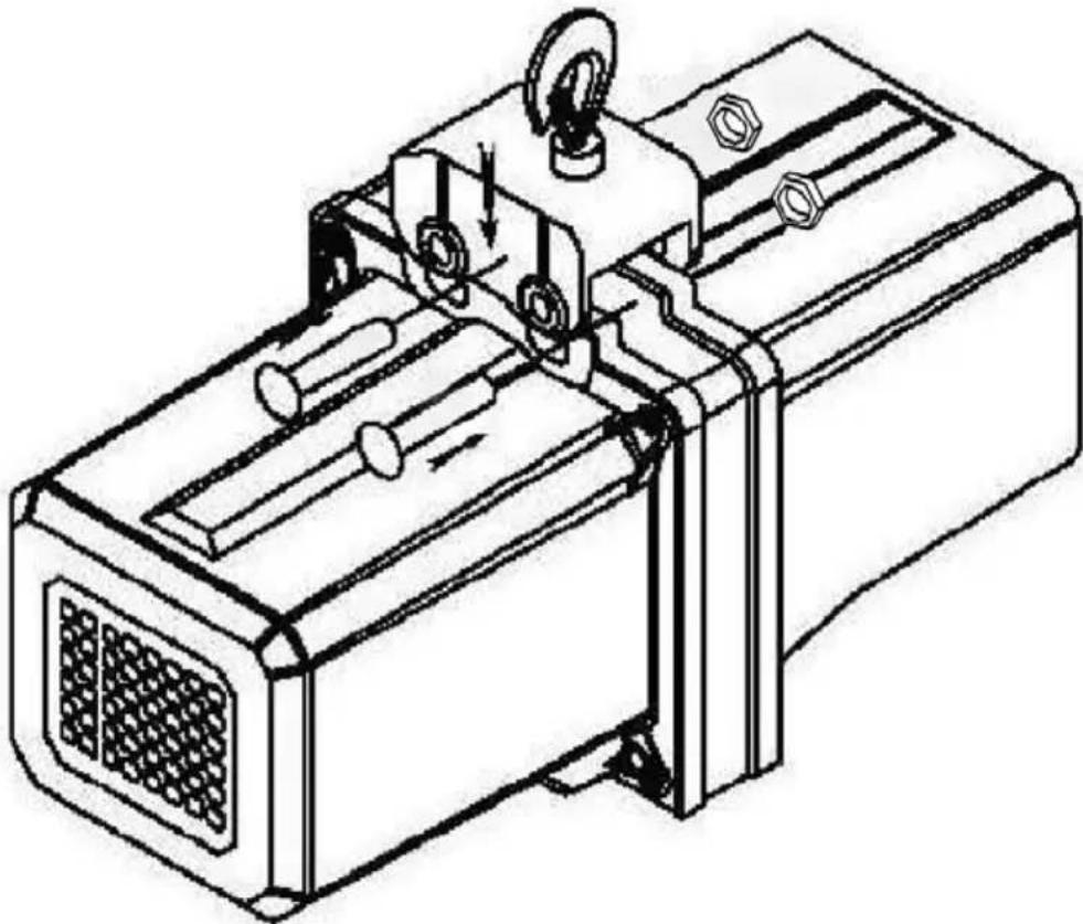 STEINBERG SBS-ECH-300/3 - Montering af den øverste krog - 1