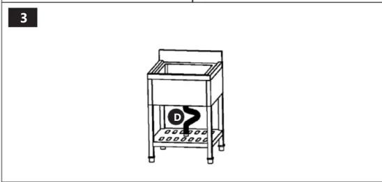 Royal Catering RCSSS-70X70-S - STAINLESS STEEL SINK WITH SHELF - 4