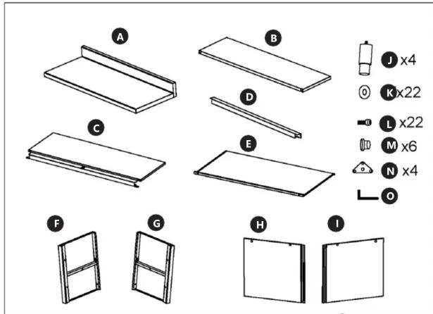 A B C D E F G H I J x4 O Kx22 L x22 M x6 N x4 O