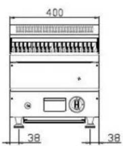 Royal Catering RC-GLRG600 - Szkic konstrukcyjny: - 1