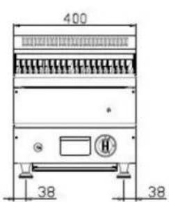 Royal Catering RC-GLRG600 - Schizzo strutturale: - 1