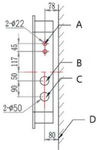 Physa Bogota - Schematiskt diagram över vattenarmaturer - 1