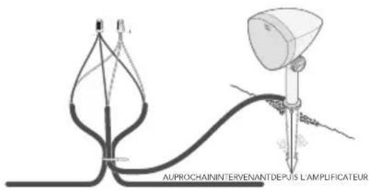DEFINITIVE TECHNOLOGY Dymension Outdoor LS-6.1 - Utilisation d'un câble 2-Conducteurs ou d'un fil d'éclairage basse tension - 2