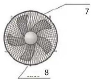 Sogo SS-21310 - POUR FINS D'EXPÉDITION DU VENTILATEUR EST EMBALLÉ &amp; DEMONTÉ - 5