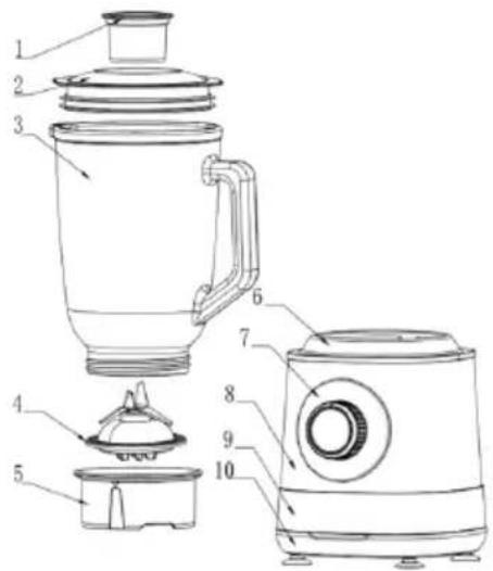 Sogo SS-5585 - DESCRIEREA PIESELOR - 1