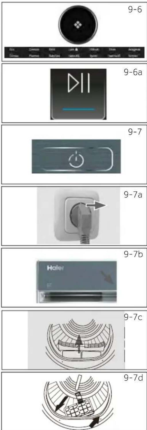 HAIER HD100-CQ387U1 - Termine del ciclo di asciugatura - 1
