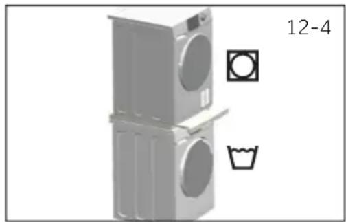 HAIER HD100-C367GU1 - Empilhar máquinas de lavar e de secar roupa - 1