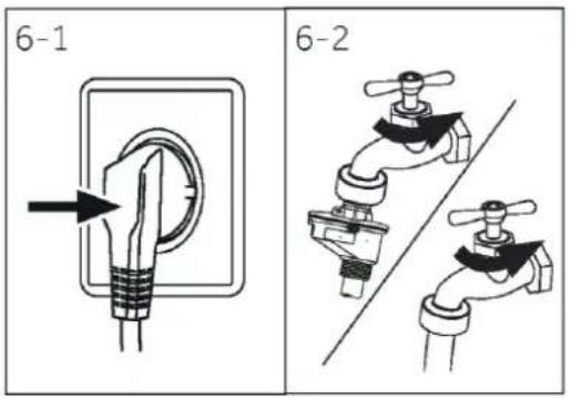 HAIER HW90-BP14357U1 - Raccordement à l'eau - 1