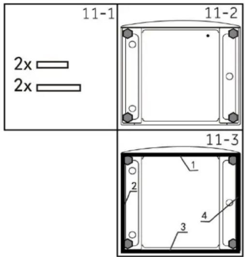 HAIER HWD120-BP14357U1 - FACULTATIF : Installation de patins de réduction du niveau sonore - 1