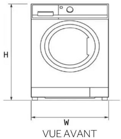 HAIER HWD120-BP14357U1 - Dimensions du produit - 1