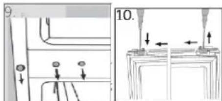 HAIER HTW7720CNMM - Étapes de montage (Fig. 10.9): - 5