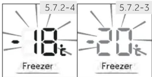 HAIER HTW7720CNMM - De temperatuur van de diepvriezer instellen - 1
