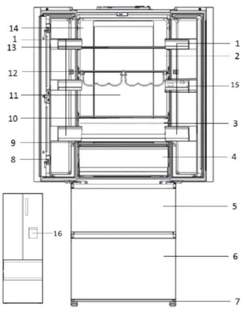 HAIER HTW7720CNMM - Schemat urzadzenia (Rys. 3) - 1