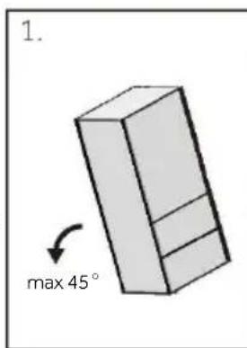 1. max 45°