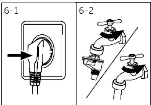 HAIER HW80-BP14357TU1 - Wateraansluiting - 1