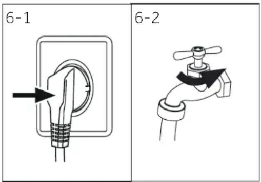 HAIER HW80-BP14357TU1 - Raccordement à l'eau - 1