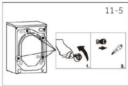HAIER HW80-BP14357TU1 - Dismantle the transportation bolts - 2