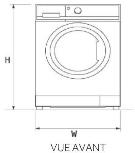 HAIER HW80-BP14357TU1 - Dimensions du produit - 1