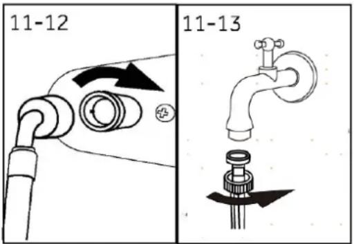 HAIER HW80-BP14357TU1 - 11.6.3-Afvoerslang naar gootsteenaansluiting - 2