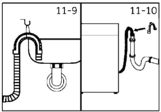 HAIER HW80-BP14357TU1 - 11.6.3-Afvoerslang naar gootsteenaansluiting - 1