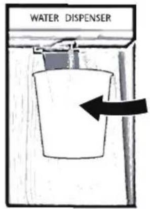 HAIER HCR39F19EWPT - Getting water from the dispenser - 1