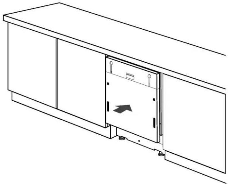 HAIER XI 4B2E1B-84 - Insertion dans le compartiment encastré - 1