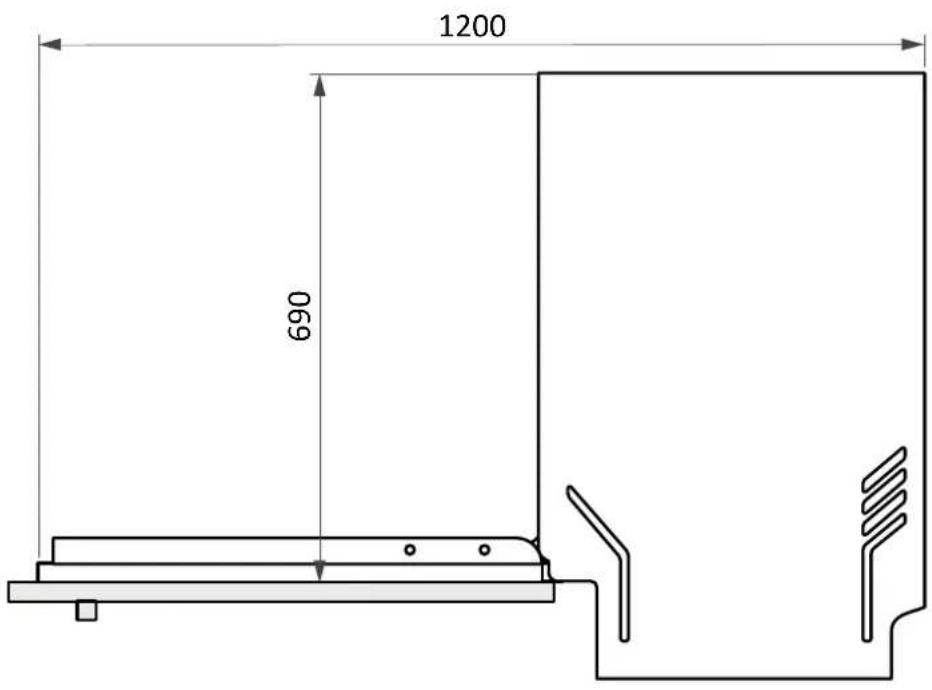 HAIER XI 4B2E1B-84 - Mosogatógép méretei - 5