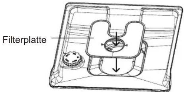 HAIER XH 4C4F1S - Auswechseln der Filterplatte - 1