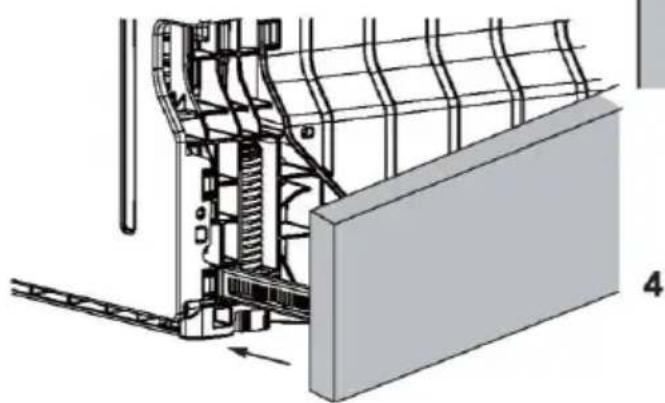 HAIER XH 4C4F1S - De plint bevestigen - 3