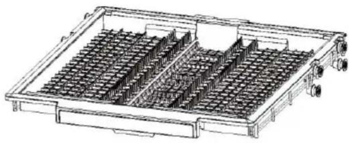 HAIER XH 4C4F1S - Mand voor bestek/keukengerei - 1