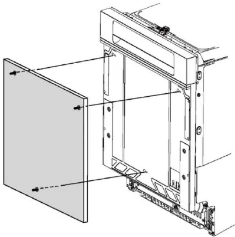 HAIER XH 4C4F1S - Attaching the customised door panelling - 3