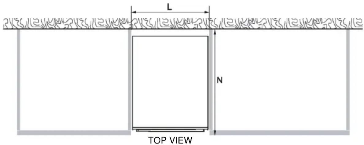 HAIER XH 4C4F1S - Dimensions of the cabinets - 1