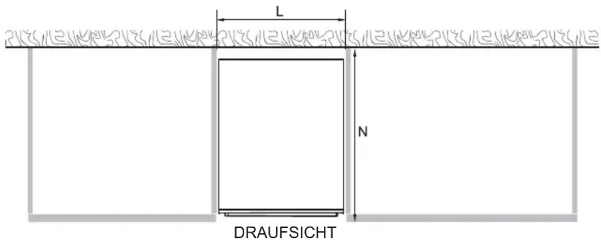 HAIER XH 4C4F1S - Abmessungen der Schränke - 1
