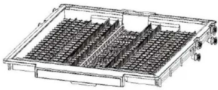 HAIER XH 4C4F1S - Panier pour les couverts et les ustensiles de cuisine - 1