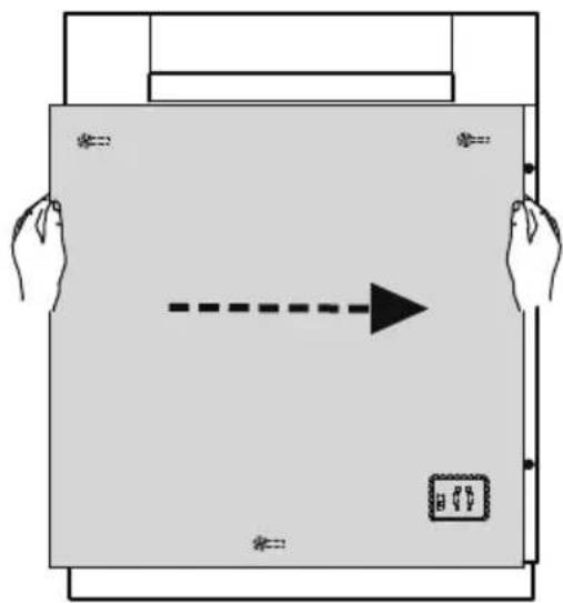 HAIER XH 4C4F1S - Anbringen der kundenspezifischen Klappenverkleidung - 4