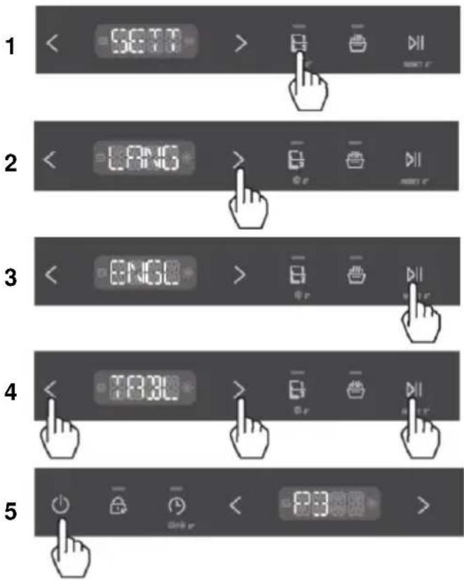 HAIER XH 4C4F1S - Unlocking the controls - 2