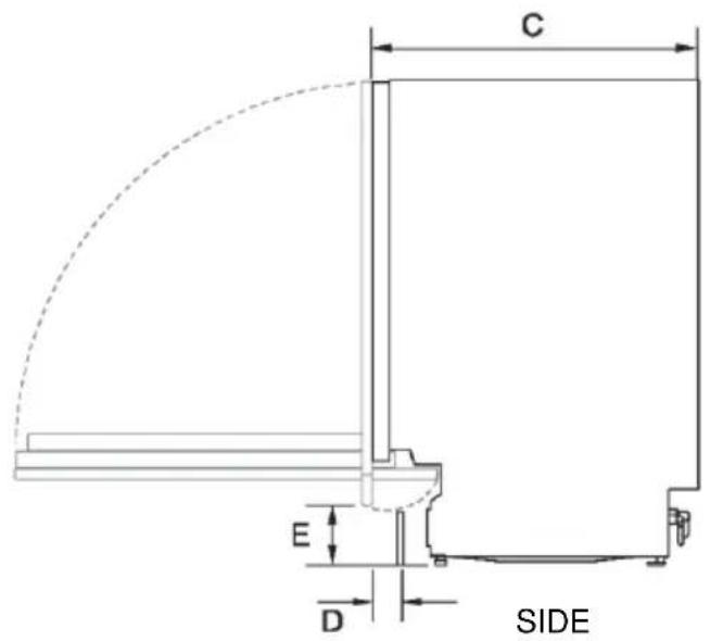 HAIER XH 4C4F1S - Product dimensions - 2