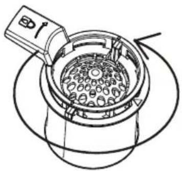 HAIER XH 4C4F1S - Herausnehmen und Reinigen des Filters - 1