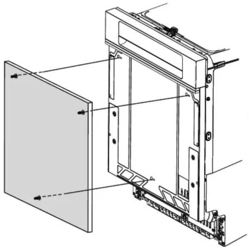 HAIER XH 4C4F1S - Anbringen der kundenspezifischen Klappenverkleidung - 3