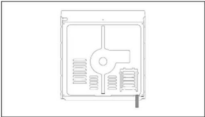 SMEG SF67C1AO - Position du câble d'alimentation - 1